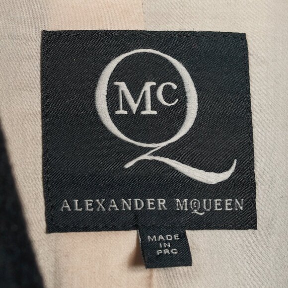 McQ Alexander McQueen AW/11 Black Wool Zippered Tail Coat - Picture 11 of 13